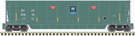 Atlas Model Railroad 20006691 HO Scale Coalveyor Bathtub Gondola - Ready to Run - Master(R) -- David J. Joseph 30916 (teal, white)