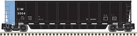Atlas Model Railroad 20006695 HO Scale Coalveyor Bathtub Gondola - Ready to Run - Master(R) -- Chicago & Illinois Midland 3002 (black, blue)