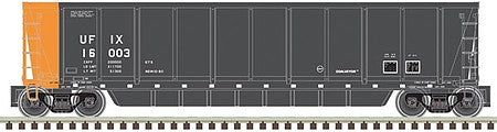 Atlas Model Railroad 20006704 HO Scale Coalveyor Bathtub Gondola - Ready to Run - Master(R) -- Utility Fuels UFIX 16022 (black, orange)