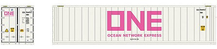 Atlas Model Railroad 20006727 HO Scale 40' Reefer Container 3-Pack - Master(R) -- ONE Set 2 SZLU 9555316, 9563862, 9548908 (white, pink)