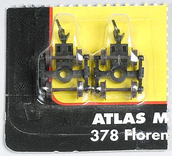 Atlas Model Railroad 22076 N Scale Talgo-Type Freight Car Trucks with Accumate Knuckle Couplers -- 40-Ton Friction-Bearing Truck 1 Pair