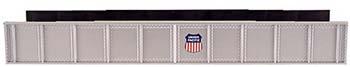 Atlas Model Railroad 2554 N Scale Decorated Code 80 Plate-Girder Bridge -- Union Pacific (silver w/red, white, blue Logo)