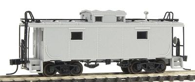 Atlas Model Railroad 33400 N Scale NE-6 Caboose - Assembled; New Haven Style w/Side Windows Closer to Cupola -- Undecorated