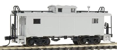 Atlas Model Railroad 33401 N Scale NE-6 Caboose - Assembled; NKP Style w/Side Windows Further From Cupola -- Undecorated