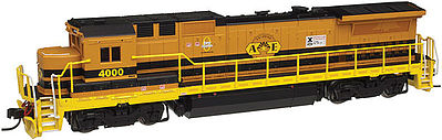 Atlas Model Railroad 40000497 N Scale GE Dash 8-40B w/DCC - Master(R) -- Arizona Eastern #4008 (GWIX Scheme, orange, black, yellow)