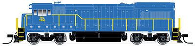 Atlas Model Railroad 40000685 N Scale GE U23B Low Nose w/FB-2 Trucks w/DCC - Master(R) -- Penn Eastern #2204 (blue, yellow, white)