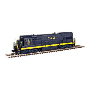 Atlas Model Railroad 40002988 N Scale GE U23B Low Hood - Standard DC -- Chesapeake & Ohio #2322 (blue, yellow)