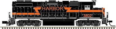Atlas Model Railroad 40003598 N Scale EMD GP38-2 - Standard DC - Master(R) -- Indiana Harbor Belt #3802 (black, orange)