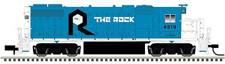 Atlas Model Railroad 40003609 N Scale EMD GP38-2 - Standard DC - Master(R) -- Rock Island #4310 (blue, white, black)