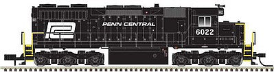 Atlas Model Railroad 40003734 N Scale EMD SD35 Low Nose - LokSound & DCC - Master(R) Gold -- Penn Central 6014 (black, white)