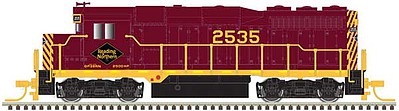 Atlas Model Railroad 40003781 N Scale EMD GP30 Phase 2 No Nose Headlight - LokSound & DCC -- Reading & Northern 2535 (maroon, yellow)