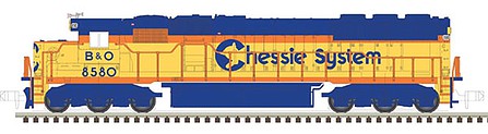 Atlas Model Railroad 40003964 N Scale EMD SD50 - ESU LokSound & DCC - Master Gold -- Chessie System B&O 8591 (yellow, vermillion, blue, black)