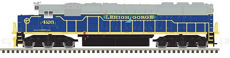 Atlas Model Railroad 40003973 N Scale EMD SD60 - ESU LokSound & DCC - Master Gold -- Lehigh Gorge Scenic Railway #426 (blue, gray, yellow)