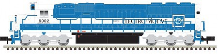 Atlas Model Railroad 40003977 N Scale EMD SD60 - ESU LokSound & DCC - Master Gold -- EMD Leasing (Oakway) 9002 (blue, white)