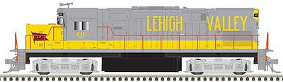 Atlas Model Railroad 40004025 N Scale Alco C420 Phase 1 Low-Nose, Dynamic Brakes - ESU LokSound and DCC - Master G -- Lehigh Valley 408 (gray, yellow, Flag Logo)