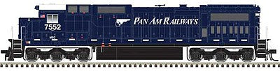 Atlas Model Railroad 40004211 N Scale GE Dash 8-40C - LokSound and DCC - Master(R) Gold -- Pan Am 7552 (blue, white, Wing Logo)