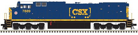 Atlas Model Railroad 40004221 N Scale GE Dash 8-40CW CSX-Style Cab and Body - LokSound and DCC - Master(R) Gold -- CSX 7889 (blue, yellow, Boxcar Logo, ACL Heritage Decal)
