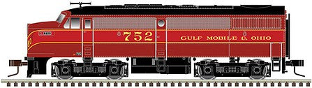 Atlas Model Railroad 40004528 N Scale Alco FA1 - Standard DC - Master(TM) Silver -- Gulf, Mobile & Ohio 702 (maroon, red, black)