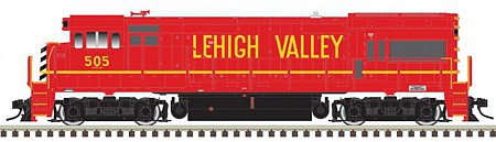 Atlas Model Railroad 40004649 N Scale GE U23B - Standard DC - Master(R) Silver -- Lehigh Valley 508 (red, yellow, orange)