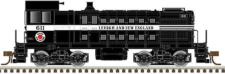 Atlas Model Railroad 40004681 N Scale Alco S2 - Standard DC - Master Silver(R) -- Lehigh & New England 614 (black, white, red)