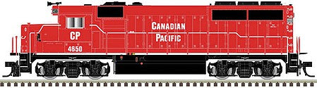 Atlas Model Railroad 40004731 N Scale EMD GP40-2 No Dynamic Brakes - LokSound and DCC - Master Gold(R) -- Canadian Pacific 4650 (red, white, Non-Standard Lettering)
