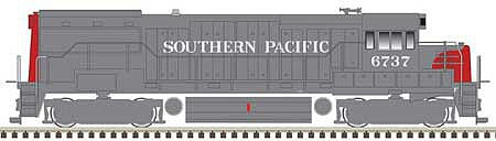 Atlas Model Railroad 40004756 N Scale GE U25B Phase 2a - Standard DC - Master Silver -- Southern Pacific 6726 (gray, red)
