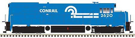 Atlas Model Railroad 40004760 N Scale GE U25B Phase 2b - Standard DC - Master Silver -- Conrail 2620 (blue, white)