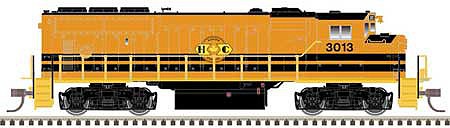 Atlas Model Railroad 40004894 N Scale GMDD GP40-2W - LokSound and DCC - Master(R) Gold -- Huron Central 3010 (orange, black, yellow)