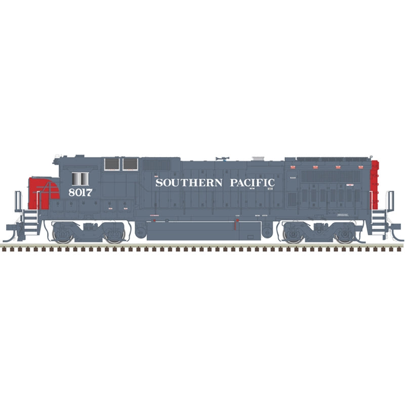 Atlas Model Railroad 40005128 N Scale GE Dash 8-40B - Standard DC - Master(R) -- Southern Pacific 8009 (gray, red)
