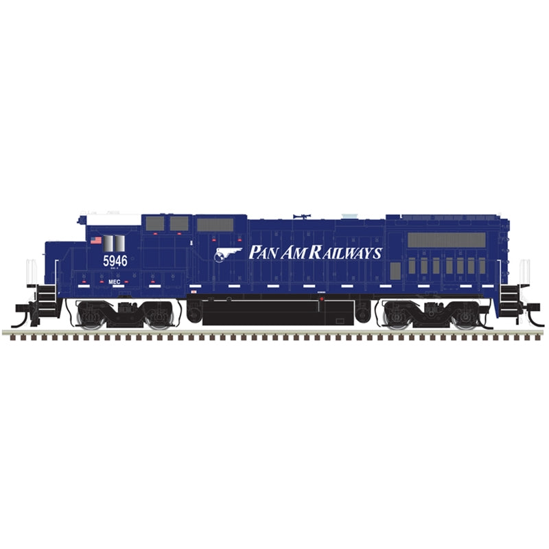 Atlas Model Railroad 40005136 N Scale GE Dash 8-40B with Deck Ditch Lights - Standard DC - Master(R) -- Pan Am MEC 5946 (blue, white)