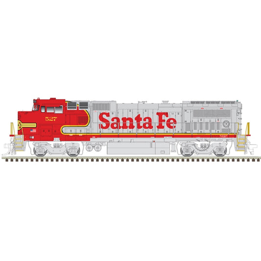 Atlas Model Railroad 40005144 N Scale GE Dash 8-40BW with Deck Ditch Lights - Standard DC - Master(R) -- Santa Fe 527 (Warbonnet, red, silver)