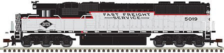Atlas Model Railroad 40005230 N Scale EMD SD50 with Ditch Lights - ESU LokSound and DCC - Master Gold(TM) -- Reading & Northern 5019 (black, white, red)