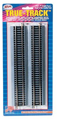 Atlas Model Railroad 450 HO Scale True-Track(R) Code 83 Track & Roadbed ...
