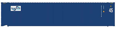 Atlas Model Railroad 50003837 N Scale 45' Corrugated Container 3-Pack - Assembled -- Sea Castle Set 2 (blue, white)