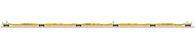Atlas Model Railroad 50004118 N Scale Trinity 53' RAF53C 5-Unit Spine Car - Ready to Run -- TTX 555053 (yellow, black)