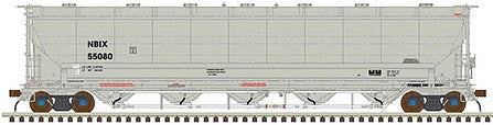 Atlas Model Railroad 50004334 N Scale Trinity 5660 PD Covered Hopper - Ready to Run -- NBIX #55082 (gray)