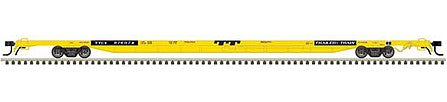 Atlas Model Railroad 50004442 N Scale ACF 89' 4" Intermodal Flatcar - Ready to Run - Master(R) -- Trailer-Train TTCX 976112 (yellow, black)