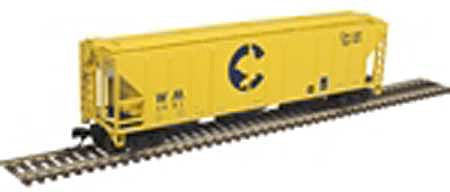 Atlas Model Railroad 50004590 N Scale PS-2 4427 3-Bay Covered Hopper - Ready to Run - Master(R) -- Undecorated