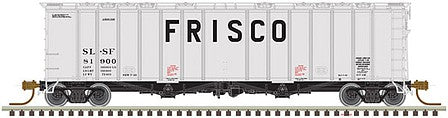 Atlas Model Railroad 50004783 N Scale 4180 Airslide Covered Hopper - Ready to Run - Master(R) -- St. Louis-San Francisco 81903 (gray, black, Billboard Frisco)