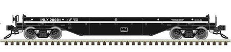 Atlas Model Railroad 50004887 N Scale 42' Coil Steel Car with Fishbelly Side Sill - Ready to Run - Master(R) -- Inland Steel 20135 (black, No Cover)