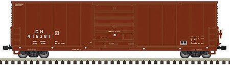 Atlas Model Railroad 50005241 N Scale Class X72 50' Boxcar - Ready to Run - Master(R) -- Canadian National 416381 (brown, white)
