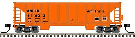 Atlas Model Railroad 50005475 N Scale 41' Ballast Hopper - Ready to Run - Master(R) -- Amtrak 11665 (orange, black)