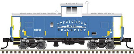 Atlas Model Railroad 50005604 N Scale Standard-Cupola Caboose - Ready to Run - Master(R) -- Specialized Rail Transport 103 (blue, white)