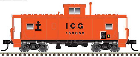 Atlas Model Railroad 50005607 N Scale Standard-Cupola Caboose - Ready to Run - Master(R) -- Illinois Central Gulf 199052 (orange, black)