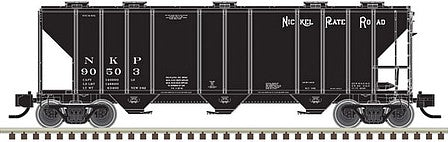 Atlas Model Railroad 50005745 N Scale PS-4000 3-Bay Covered Hopper - Ready to Run - Master(R) -- Nickel Plate Road 90503 (black, white)