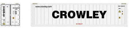 Atlas Model Railroad 50006003 N Scale 40' Reefer Container 3-Pack - Master(R) -- Crowley Set 2 CMCU 5536692, 5536732, 5536753 (white, black)