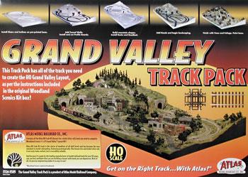 Atlas Model Railroad 589 HO Scale Grand Valley Track Pack -- For Woodland Scenics Grand Valley Layout (#785-1483, Sold Separately)