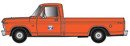 Atlas Model Railroad 60000122 N Scale 1973 Ford(R) F-100 Pickup Truck 2-Pack - Assembled -- Southern Pacific (orange)