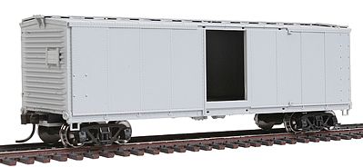 Atlas Model Railroad 64008 HO Scale USRA Steel Rebuilt Boxcar - Ready to Run - Master(R) -- Undecorated (7-8 End, 8-Panel, Standard Underframe)
