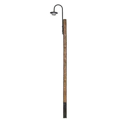 Atlas Model Railroad 70000038 HO Scale Curved LED Light on Wooden Pole